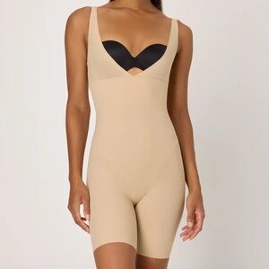 Maidenform Beige One Piece Shaper Bodysuit